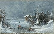 Cornelius Krieghoff, The Blizzard